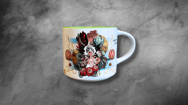 Branded cup with CS Arsenal mural - 260x270